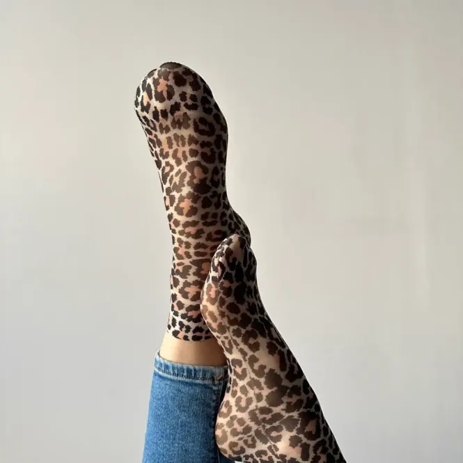 Hovedbilde Strømper - Jane Leopard