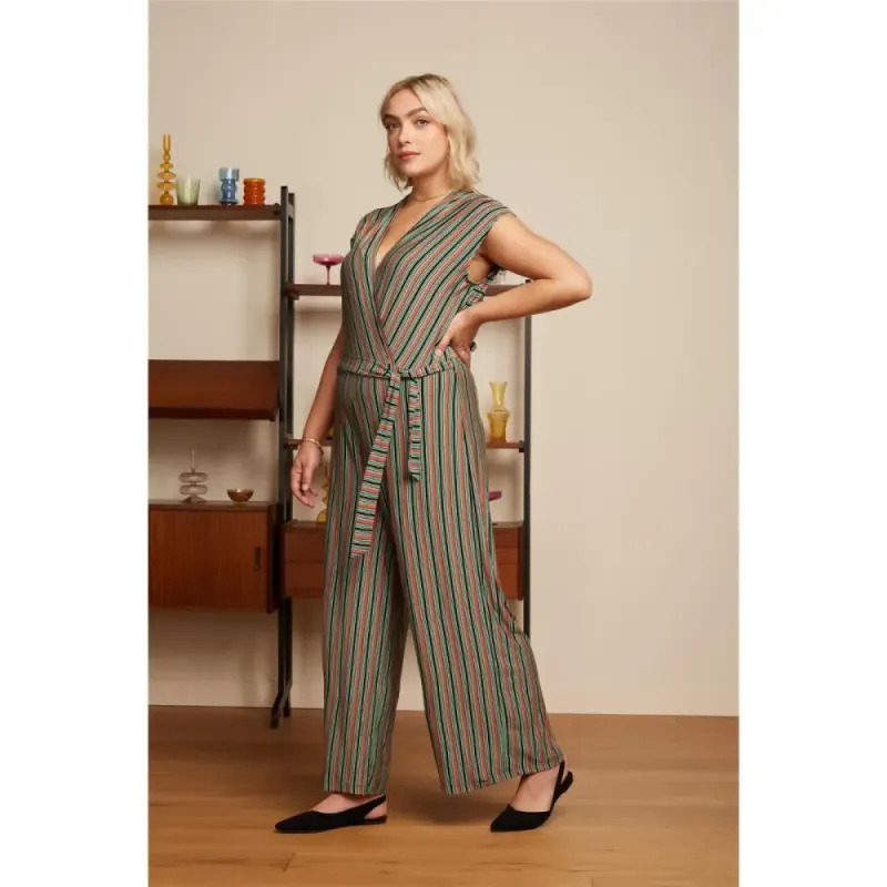 Mary Castillo Stripe jumpsuit
