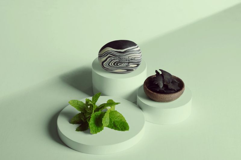 Såpestykke Kokoskull – Peppermynte
